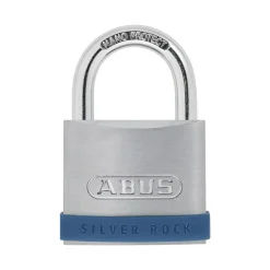 Abus Silver Rock 5/50HB25 Padlock Solid Zinc Body 63829