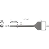 Ajax 1/2 11" Flat Chisel, 1-1/2" Blade 910-11-1-1/2