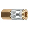 Amflo 1/4" Hi Flo Design x 1/4" FNPT Brass Coupler C90