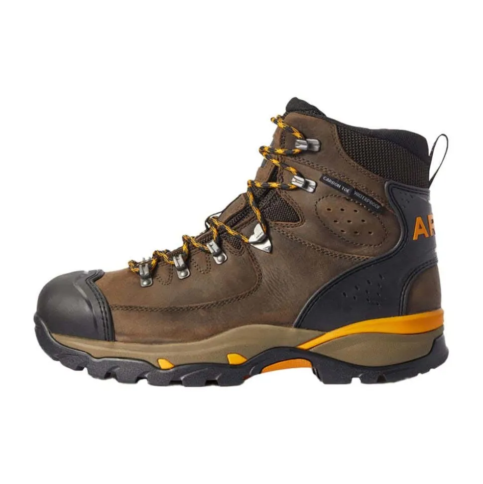 Ariat Endeavor 6" Waterproof Carbon Toe Work Boot - Chocolate Brown 10031591