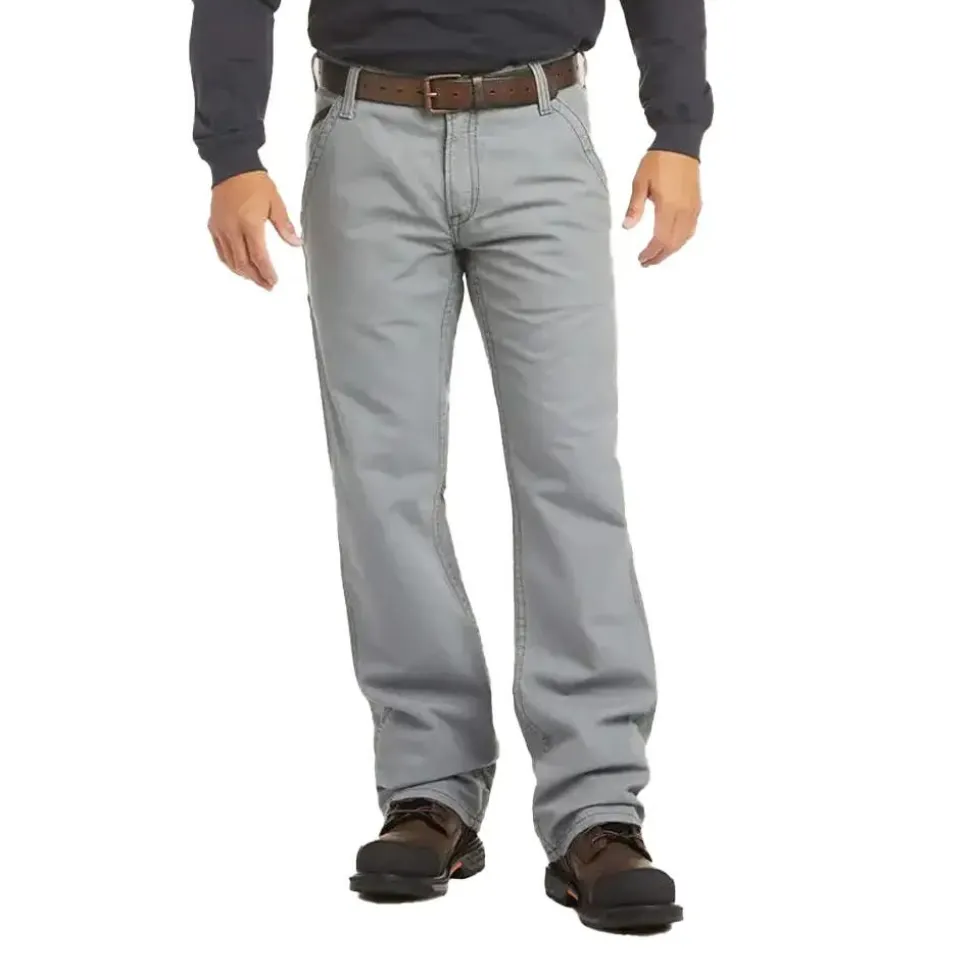 Ariat FR M4 Relaxed Workhorse Boot Cut Pants, Grey