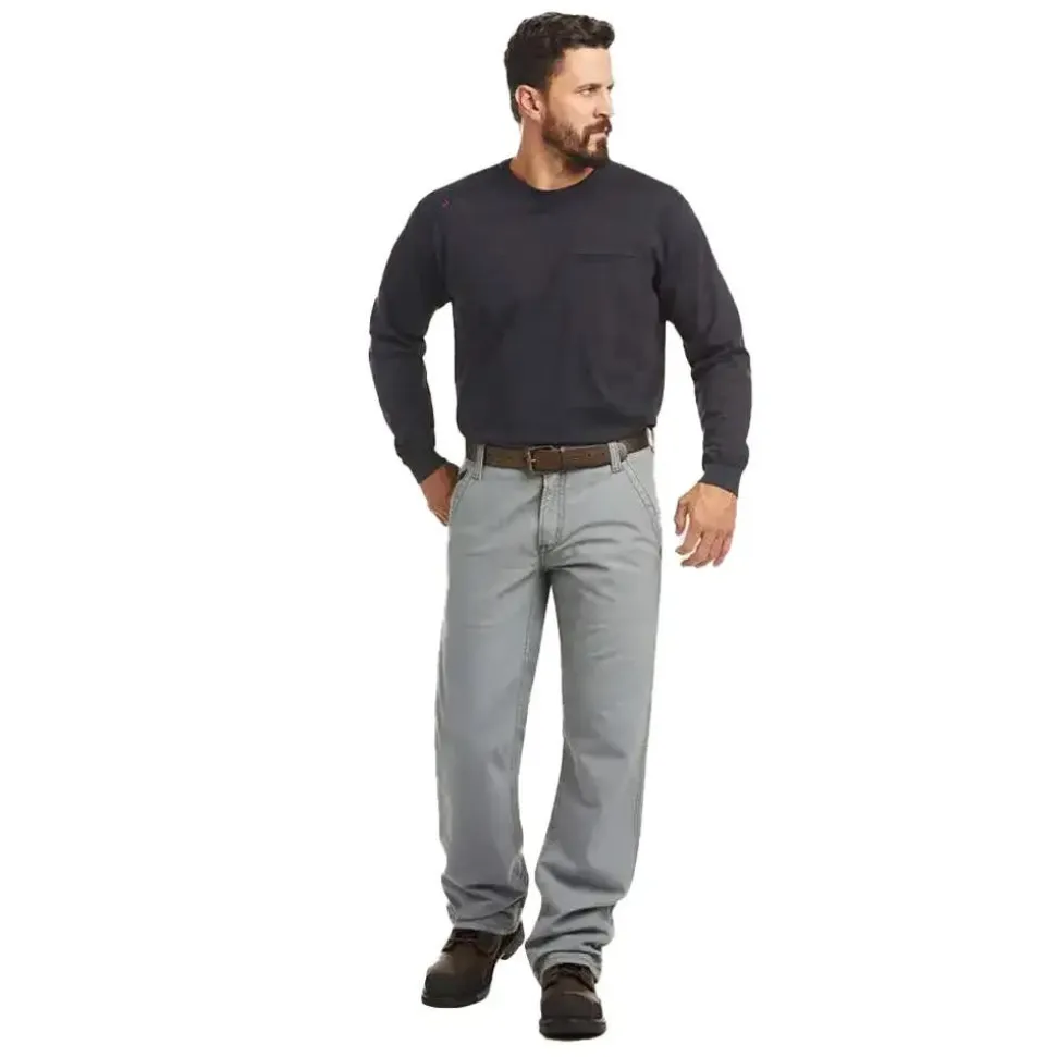 Ariat FR M4 Relaxed Workhorse Boot Cut Pants, Grey