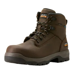 Ariat Men's Turbo Duratread 6" Waterproof Carbon Toe Work Boot - Brown 10054294