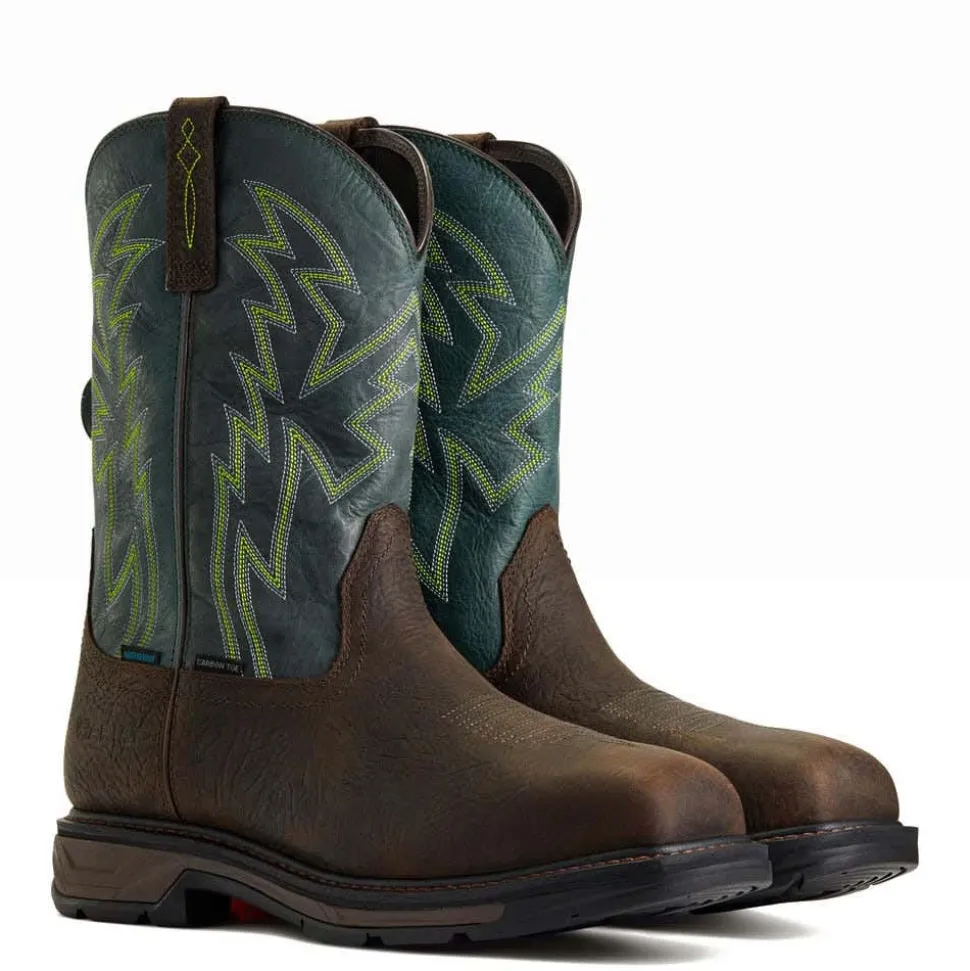 Ariat WorkHog XT BOA Waterproof Carbon Toe Work Boot - Bruin Brown 10038924