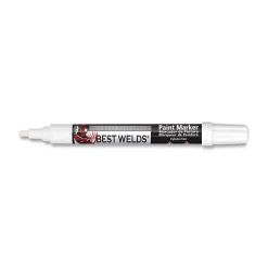 Best Weld Prime-Action Paint Marker, Reversible Chisel/Bullet Tip, White 900-PAINTMKR-WHT