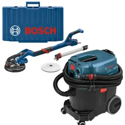 Bosch 9" Drywall Sander & 9 Gallon Wet/Dry Vac Kit GTR55-85 & VAC090AH