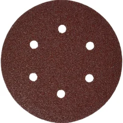 Bosch 6" 40 Grit 6 Hole Hook-And-Loop Sanding Discs (5 Pack) SR6R040