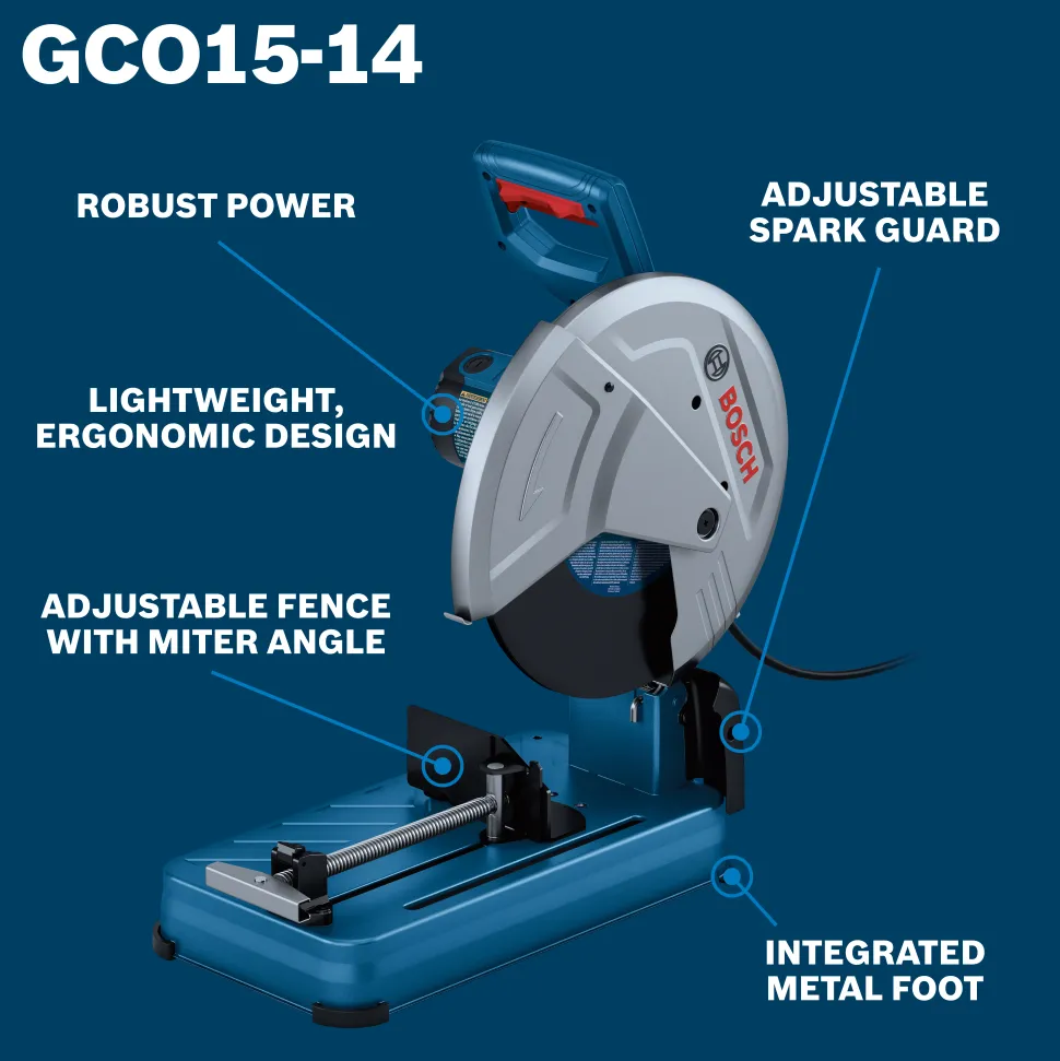 Bosch Power Tools 15amp 14" Abrasive Cut Off Machine GCO15-14