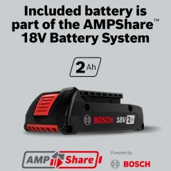Bosch Power Tools 18V 18-Gauge Narrow Crown Stapler GTH18V-18MB12