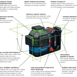 Bosch Power Tools 18V Leveling and Alignment Laser GLL330-80CGL