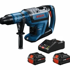 Bosch PROFACTOR 18V Connected-Ready SDS-Max 1-7/8" Rotary Hammer with (2) CORE18V 12 Ah High Power Batteries GBH18V-45CK27