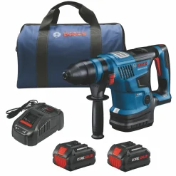 Bosch PROFACTOR 18V Connected-Ready SDS-PLUS Bulldog 1-1/4" Rotary Hammer with (2) CORE18V 8 Ah High Power Batteries GBH18V-34CQB24