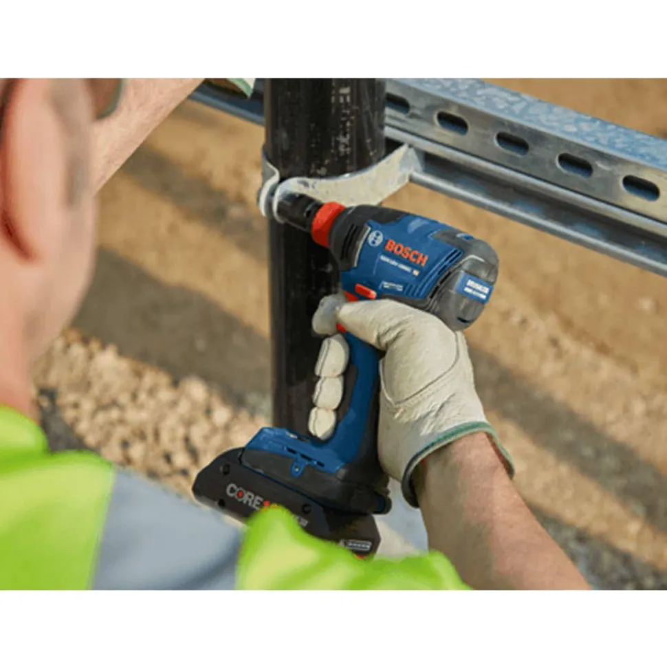 Bosch 18V Brushless Connected-Ready Freak 1/4'' and 1/2 '' Two-In-One Bit/Socket Impact Driver (Bare Tool) GDX18V-1860CN