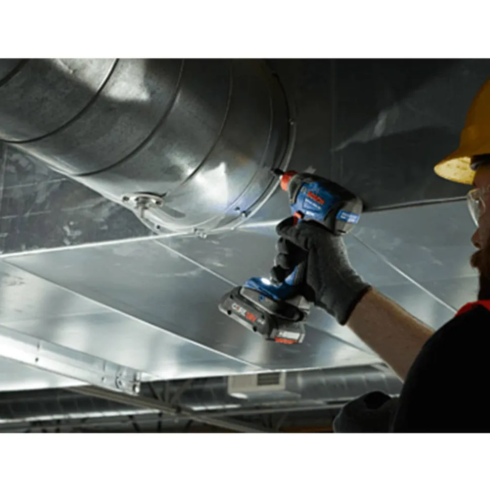 Bosch 18V Brushless Connected-Ready Freak 1/4'' and 1/2 '' Two-In-One Bit/Socket Impact Driver (Bare Tool) GDX18V-1860CN