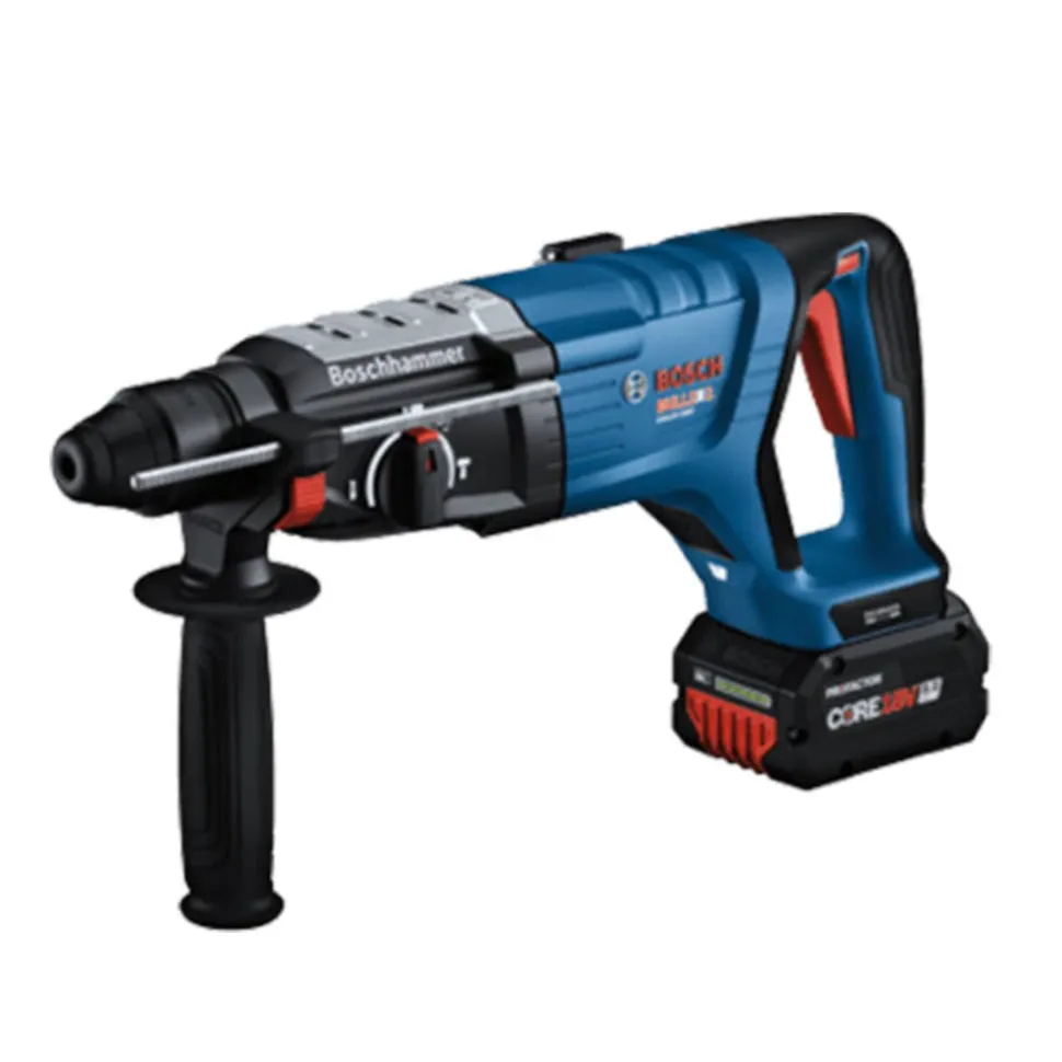 Bosch 18V Brushless Connected-Ready SDS-PLUS Bulldog 1-1/8'' Rotary Hammer Kit with CORE18V 80 Ah PROFACTOR Performance Batteries GBH18V-28DCK24