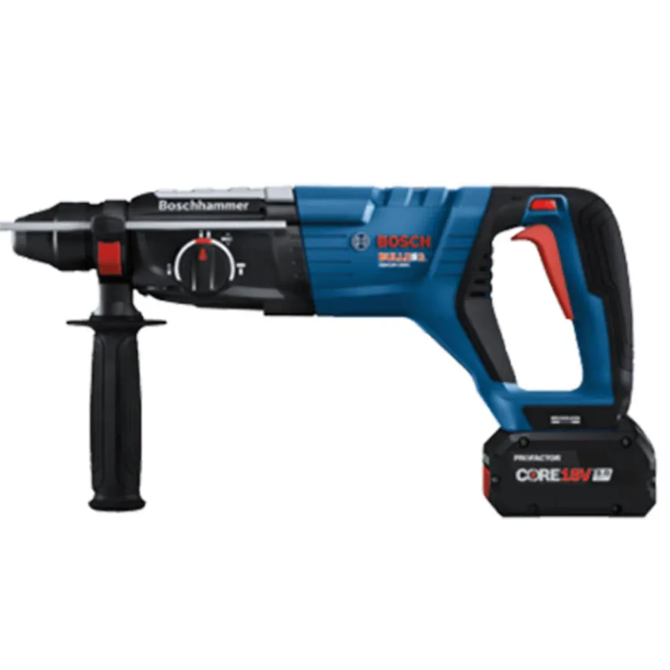 Bosch 18V Brushless Connected-Ready SDS-PLUS Bulldog 1-1/8'' Rotary Hammer Kit with CORE18V 80 Ah PROFACTOR Performance Batteries GBH18V-28DCK24