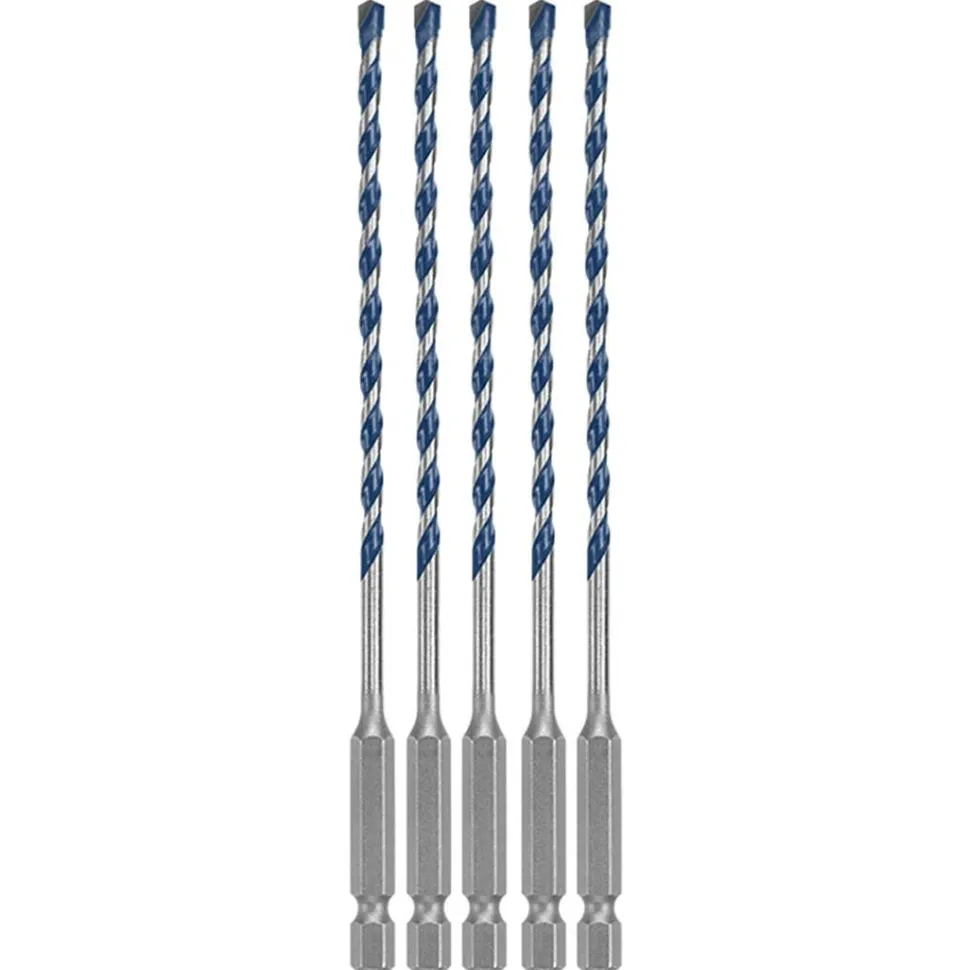 Bosch 5/32" x 6" Blue Granite Turbo Carbide Hammer Drill Bits (5 Pack) HCBG0205T