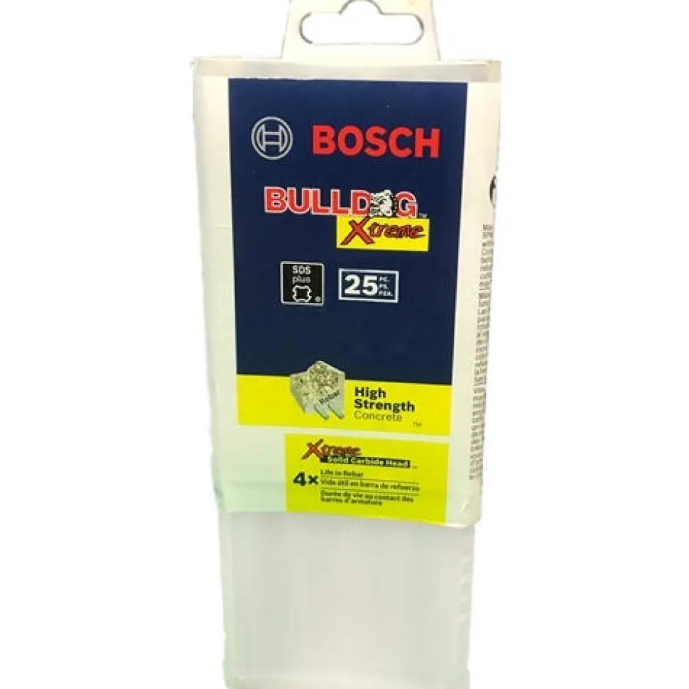 Bosch 1/4" x 6" x 8-1/2" SDS-Plus Bulldog Xtreme Full-Head Carbide Hammer Bits (25 Pack) HCFC2042B25