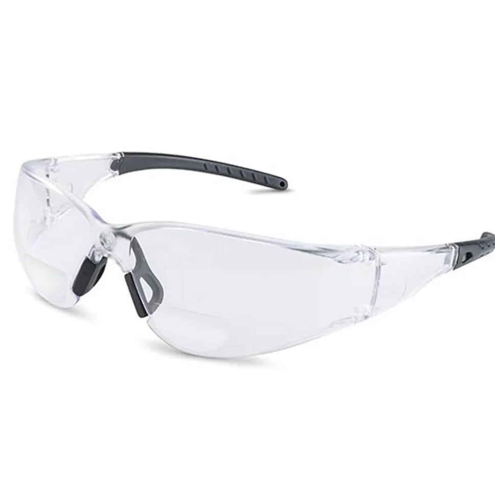 Brass Knuckle 2.0 Clear Lens Standard Anti-Fog Reader Glasses With Black Frame BKREAD-6020
