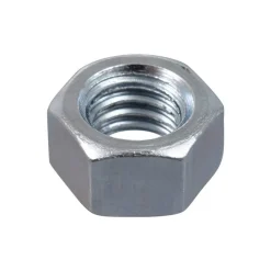 Brighton-Best Hex Nut, 1/4"-20, Carbon Steel, Zinc Clear Trivalent - Box of 100 319025-PR