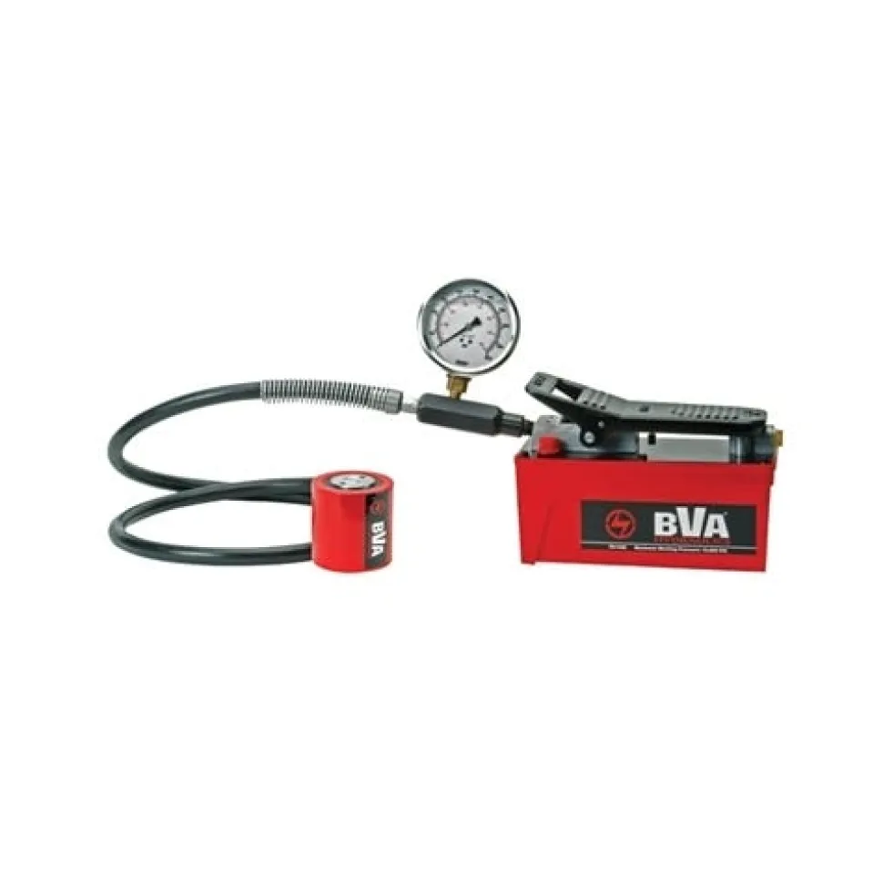 BVA 10 Ton 1.5" Stroke Hydraulic Cylinder Set with PA1500 Air Pump SA15-1001L