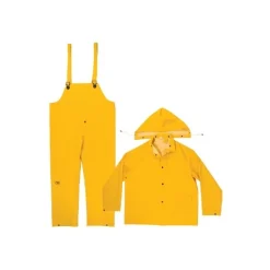CLC 3-Piece Heavyweight PVC Rain Suit Jacket & Bibs R101
