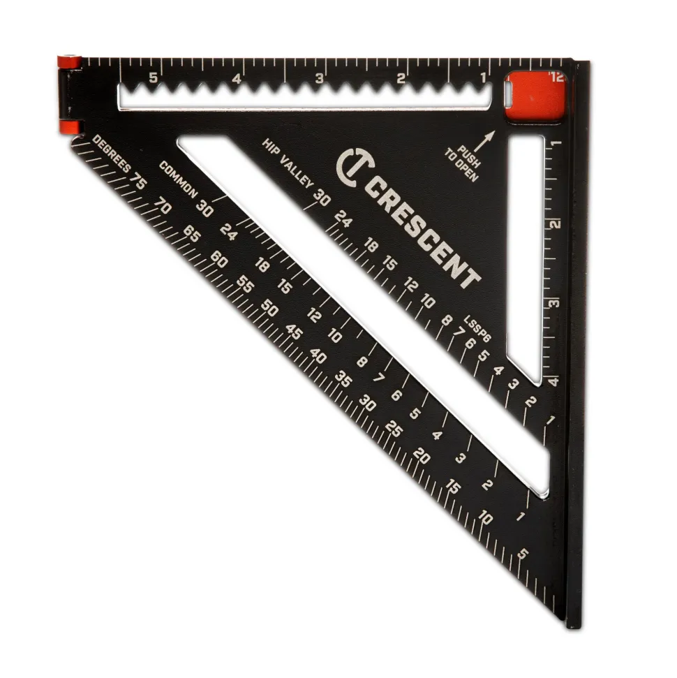 Crescent EX6 2-in-1 Extendable Rafter Square 6" to 12" Straight Edge LSSP6-07