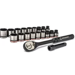 Crescent 20 Pc. X10 3/8" Standard SAE/Metric Mechanics Tool Set CSWS38B