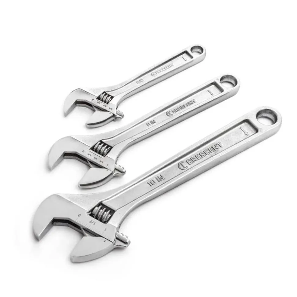 Crescent 3 Piece Adjustable Wrench Set 6", 8" & 10" AC3PC