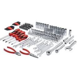 Crescent 180 Piece 1/4" & 3/8" Drive 6 Point SAE/Metric Professional Tool Set CTK180