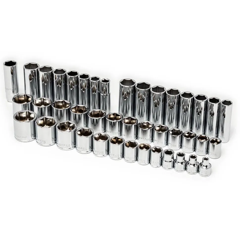 Crescent 180 Piece 1/4" & 3/8" Drive 6 Point SAE/Metric Professional Tool Set CTK180