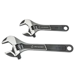 Crescent 2 Piece 6" & 10" Wide Jaw Adjustable Wrench Set ATWJ2610VS