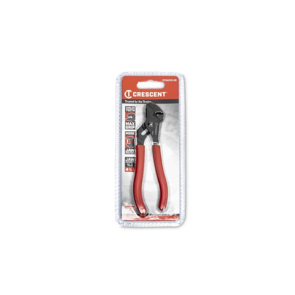 Crescent Tools 4-1/2" Mini Dipped Handle Tongue and Groove Pliers RT24CVS-05