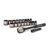 Crescent Tools X10 3/8 in. Drive 6-Point Standard SAE/Metric Ratchet and Socket Set (20-Piece) CSW38B