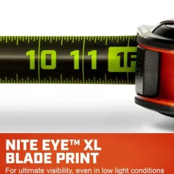 Crescent Tools 1-1/4" x 25' WORKHORSE NITE EYE Tape Measure L1125NE