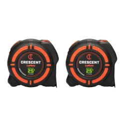 Crescent Tools 1-1/4" x 25' WORKHORSE NITE EYE Tape Measure (2 Pack) L1125NESET2V
