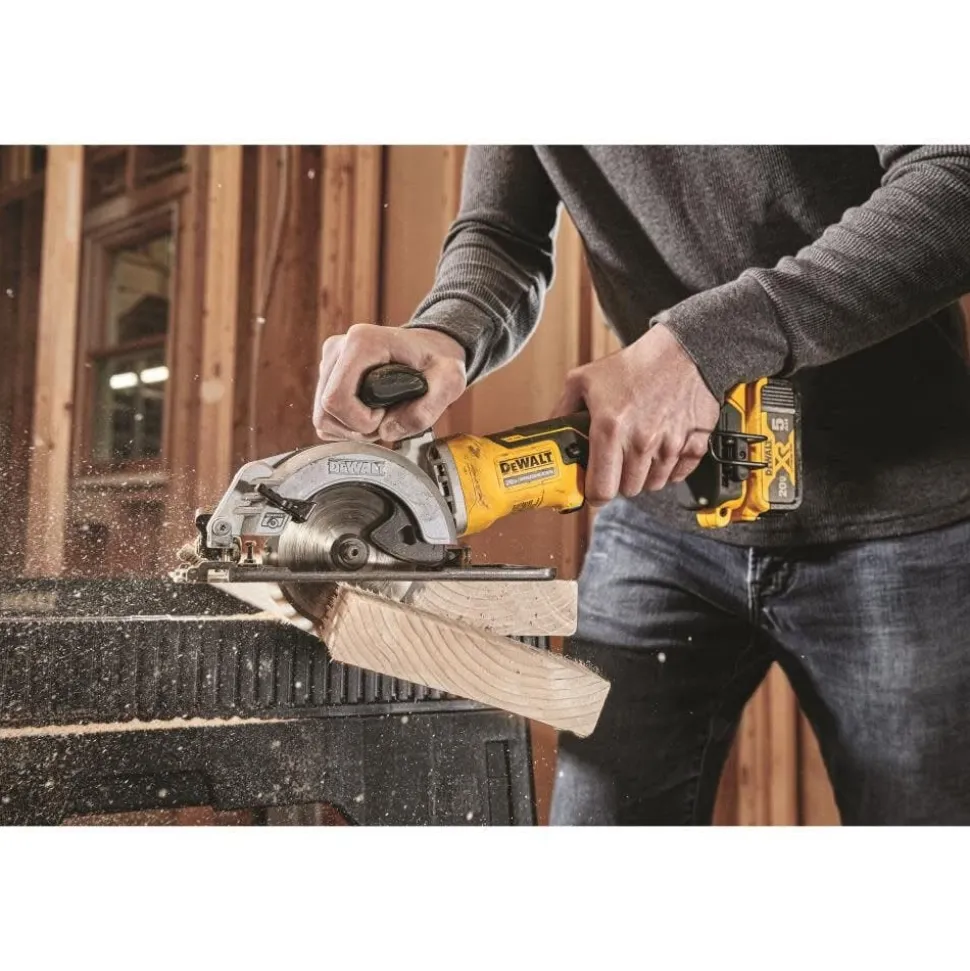 DeWalt ATOMIC 20V MAX Brushless 4-1/2" Cordless Circular Saw With POWERSTACK 20V MAX Compact Battery Charger Starter Kit DW-DCBP034C-DW-DCS571B