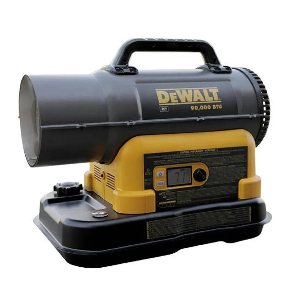 DeWalt 90,000 BTU Cordless Forced Air Kerosene/Diesel Heater F340991