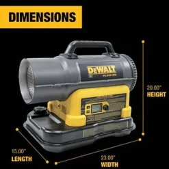 DeWalt 90,000 BTU Cordless Forced Air Kerosene/Diesel Heater F340991