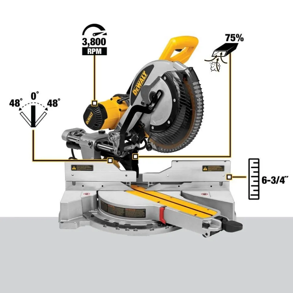 DeWalt 12" Double-Bevel Sliding Compound Miter Saw DWS779