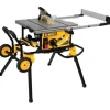 DeWalt 10" Jobsite Table Saw 32-1/2" (82.5CM) Rip Capacity w/ Rolling Stand DWE7491RS