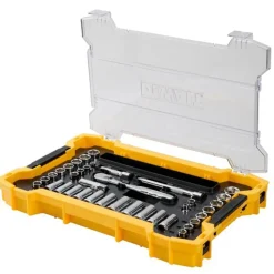 DeWalt 37 Piece 3/8'' Drive Socket Set with ToughSystem 20 Tray and Lid DWMT45400