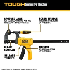 DeWalt ToughSeries 12" Hybrid Clamp DWHT83600