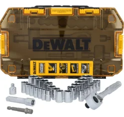 DeWalt TOUGHSERIES 20 Piece TOUGH BOX 1/4" Drive Mechanics Tool Set DWMT45413
