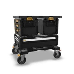 DeWalt TOUGHSYSTEM 2.0 DXL Dolly, (2) 3 Drawer Unit, DXL Working Top and DXL Deep Drawer Combo Kit DW-DWST08530-DW-DWST08330-DW-DWST08550-DW-DWST08510