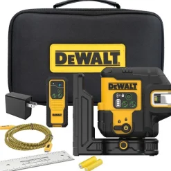 DeWalt USB Rechargeable Green 2 Spot and Cross Line Laser Base Kit DCLE14221GB