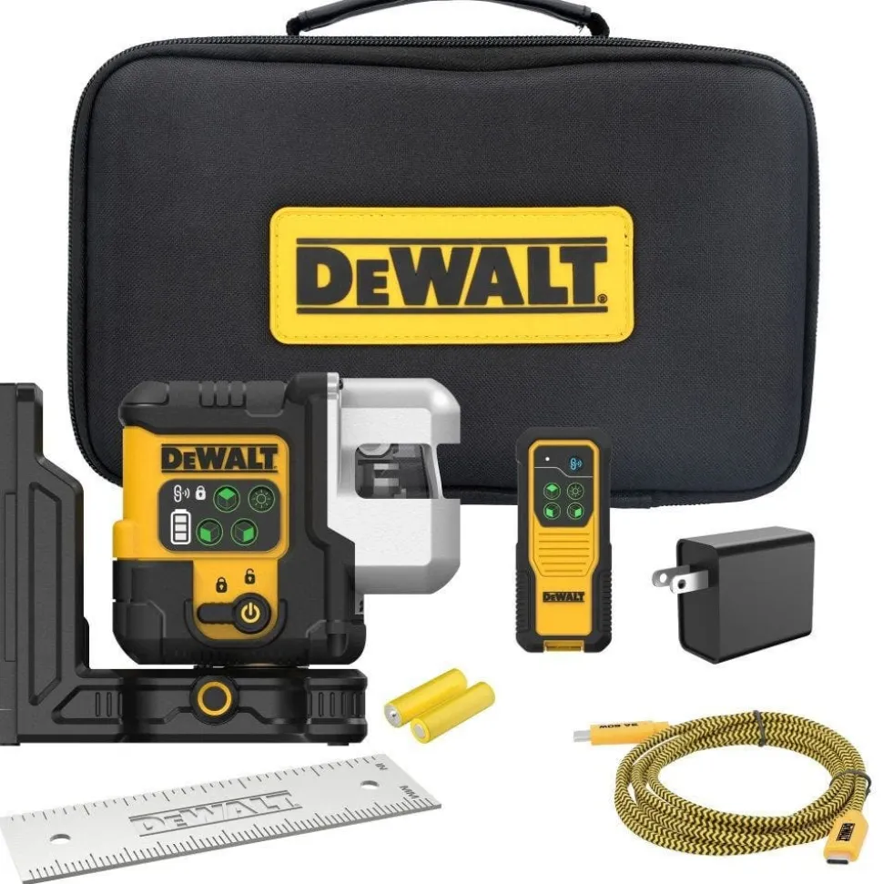DeWalt USB Rechargeable Green 3 Spot Laser DCLE16031GB