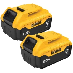 DeWalt 20V MAX 5.0Ah Batteries (2 Pack) DCB205-2
