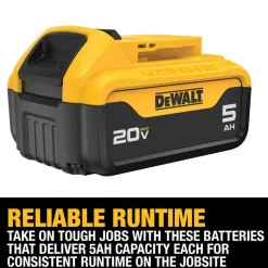 DeWalt 20V MAX* 5Ah Battery and Charger Kit DCB205C
