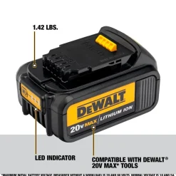 DeWalt 20V Max 3Ah Battery 4 Pack DCB200-4